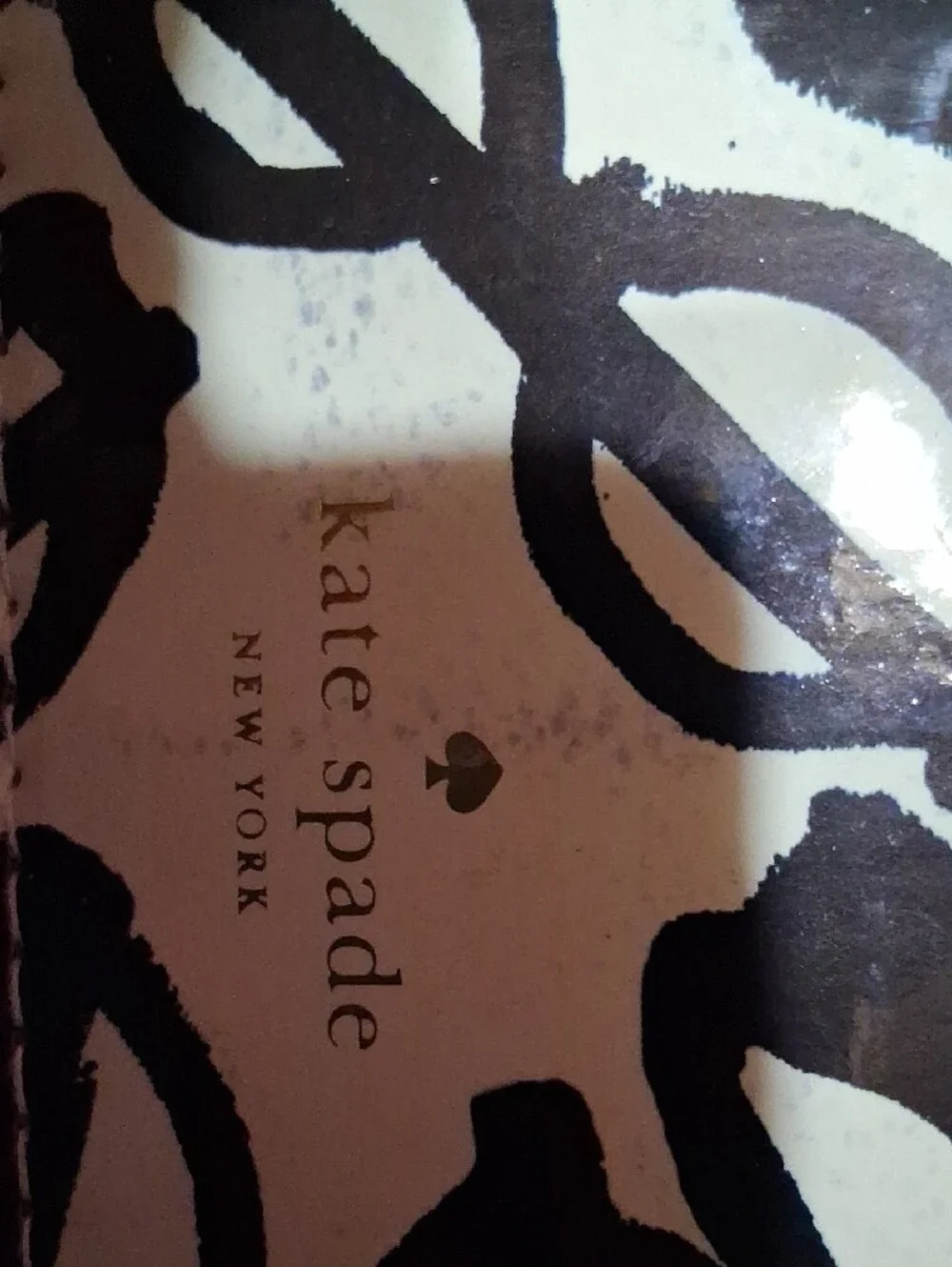 kate spade New York Black & Cream Printed Zip Pouch